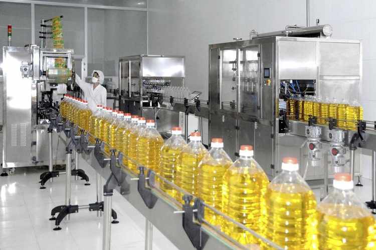 by sunflower oil